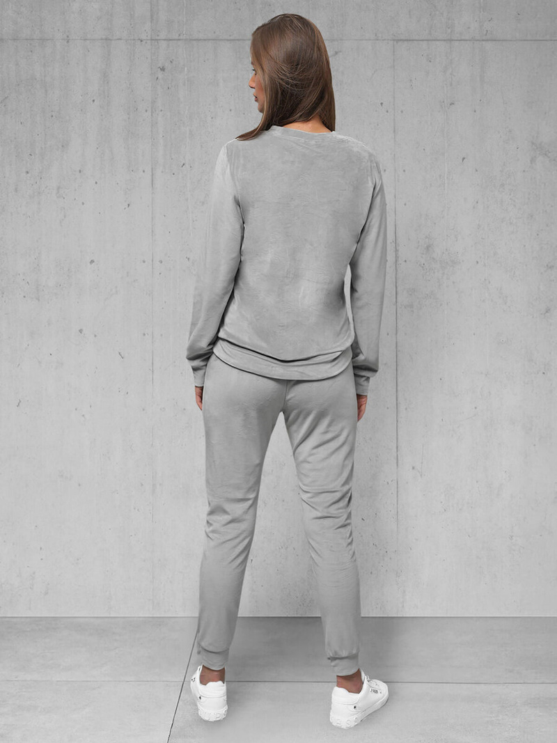 Ženski trenirka od velura sivi OZONEE O/8C1173/2Z