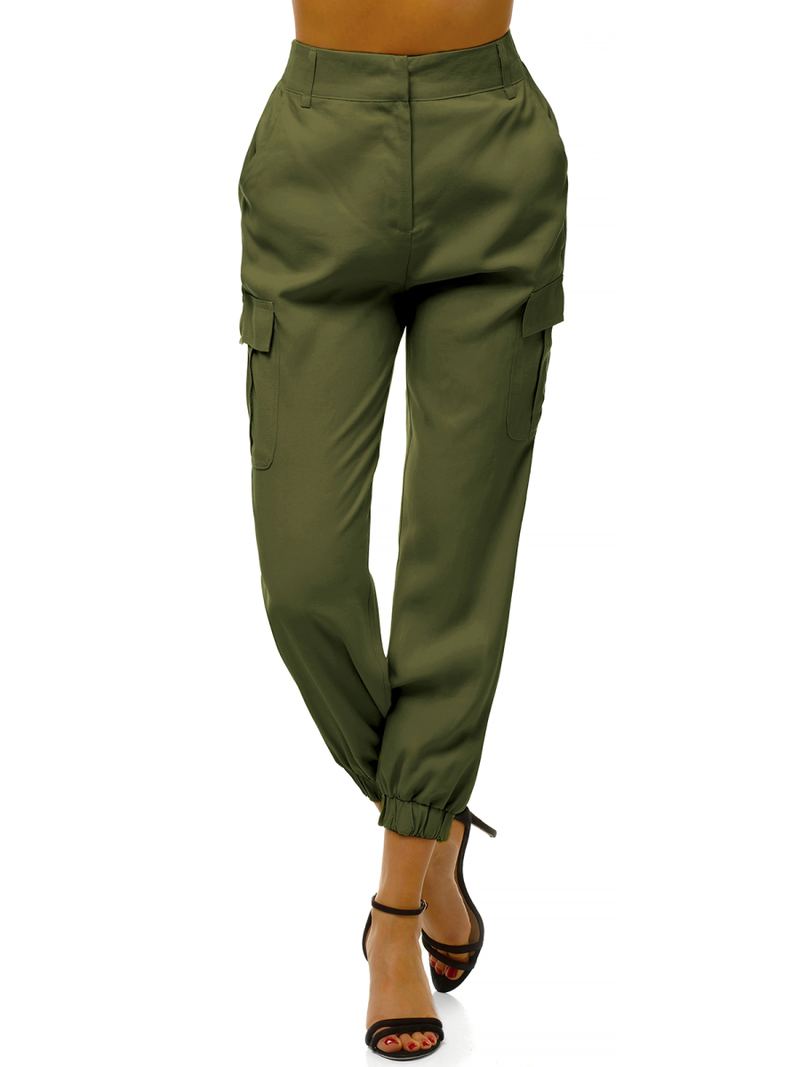 Ženske jogger hlače Kaki OZONEE O/HM005