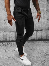 Muške Chino Hlače Crne OZONEE NB/MP0160N