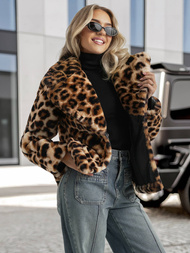 Ženska jakna bež-smeđa OZONEE JS/61M8500/158