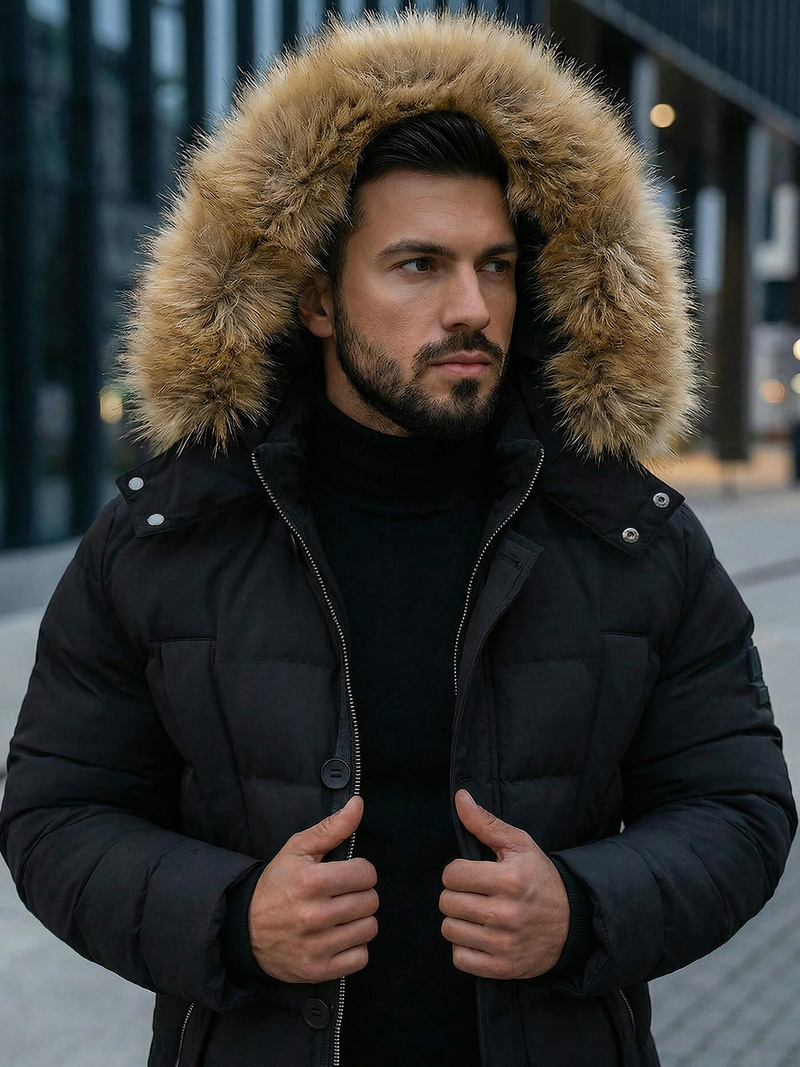 Muška Jakna Crna OZONEE JS/5M3122/392Z