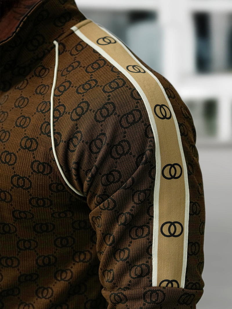 Muška Trenirka Tamno-Bež OZONEE O/FF5110AB