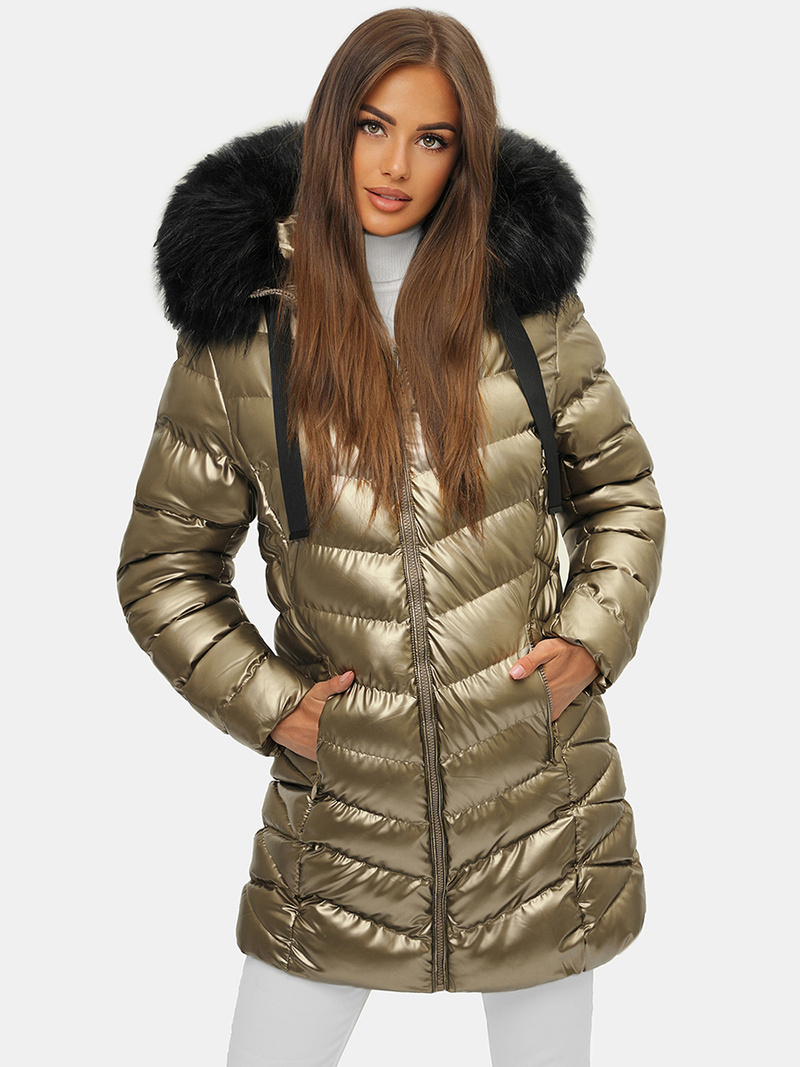 Ženska Jakna Zlato OZONEE JS/M778/403
