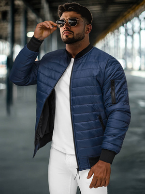 Muška bomber jakna modra OZONEE JS/MY02Z