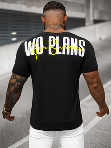  Muška majica crna OZONEE O/T1277/3