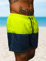 Muške kupaće kratke hlače žuto/modre OZONEE JS/HM066