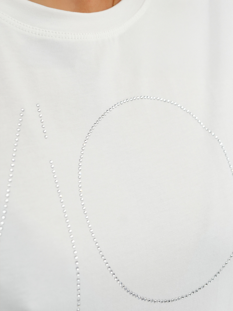 Ženska majica bijele OZONEE JS/YJ77841