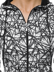 Dvodijelni set trenerke Crno-bijeli OZONEE O/MS013