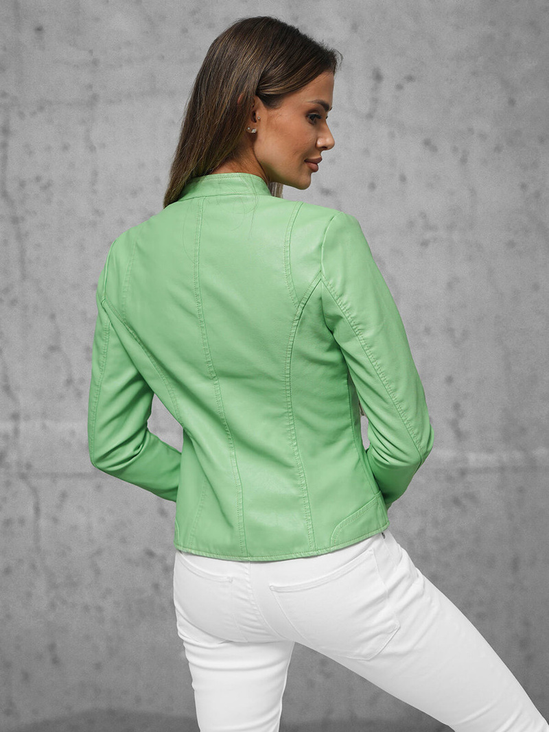 Ženska Kožna Jakna Mentol OZONEE JS/11Z8052