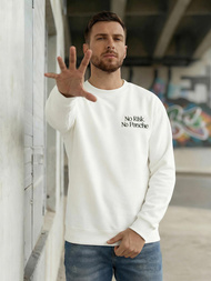 Muška Dukserica Bijela OZONEE JS/65B3918/1Z