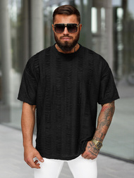 Muška Majica Crna OZONEE O/B1149