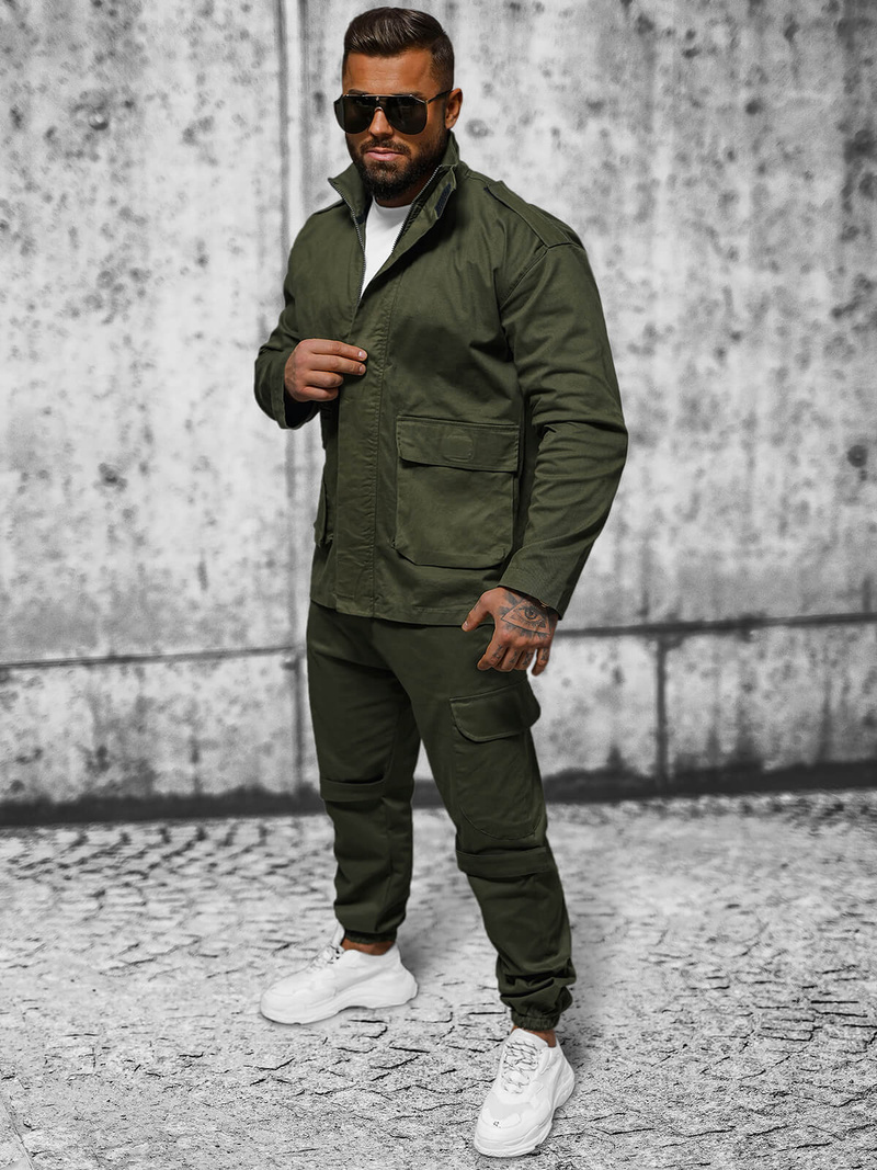 Muška proljetna jakna kaki OZONEE O/G3035