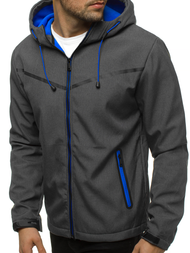 Muška softshell jakna grafitna OZONEE JS/KS2194