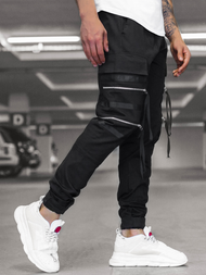 Muške chino jogger hlače Crne OZONEE G/11146