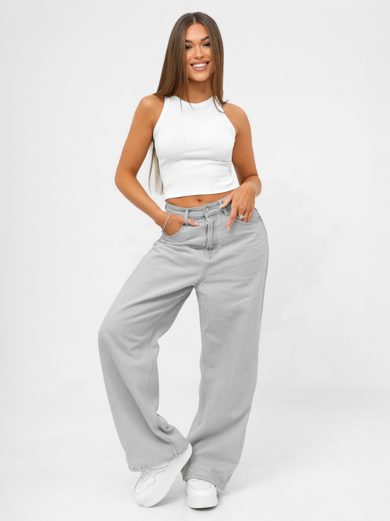 Ženska majica bez rukava bijeli OZONEE JS/96T665/1