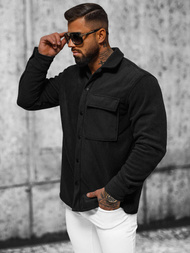 Muška košulja Crna OZONEE O/GOM23040