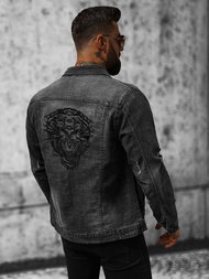 Muška traper jakna crna OZONEE NB/MJ515N