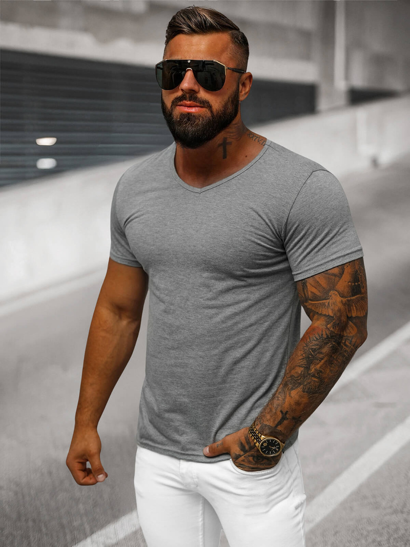 Muška majica grafitni OZONEE JS/712007Z