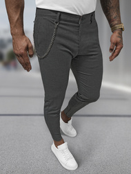 Muške chino hlače grafitne OZONEE DJ/3300