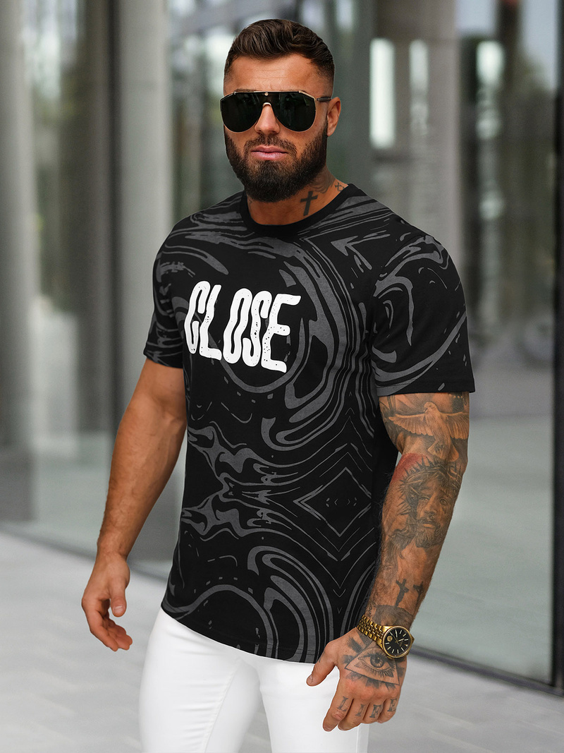 Muška Majica Crna OZONEE O/MPO3470