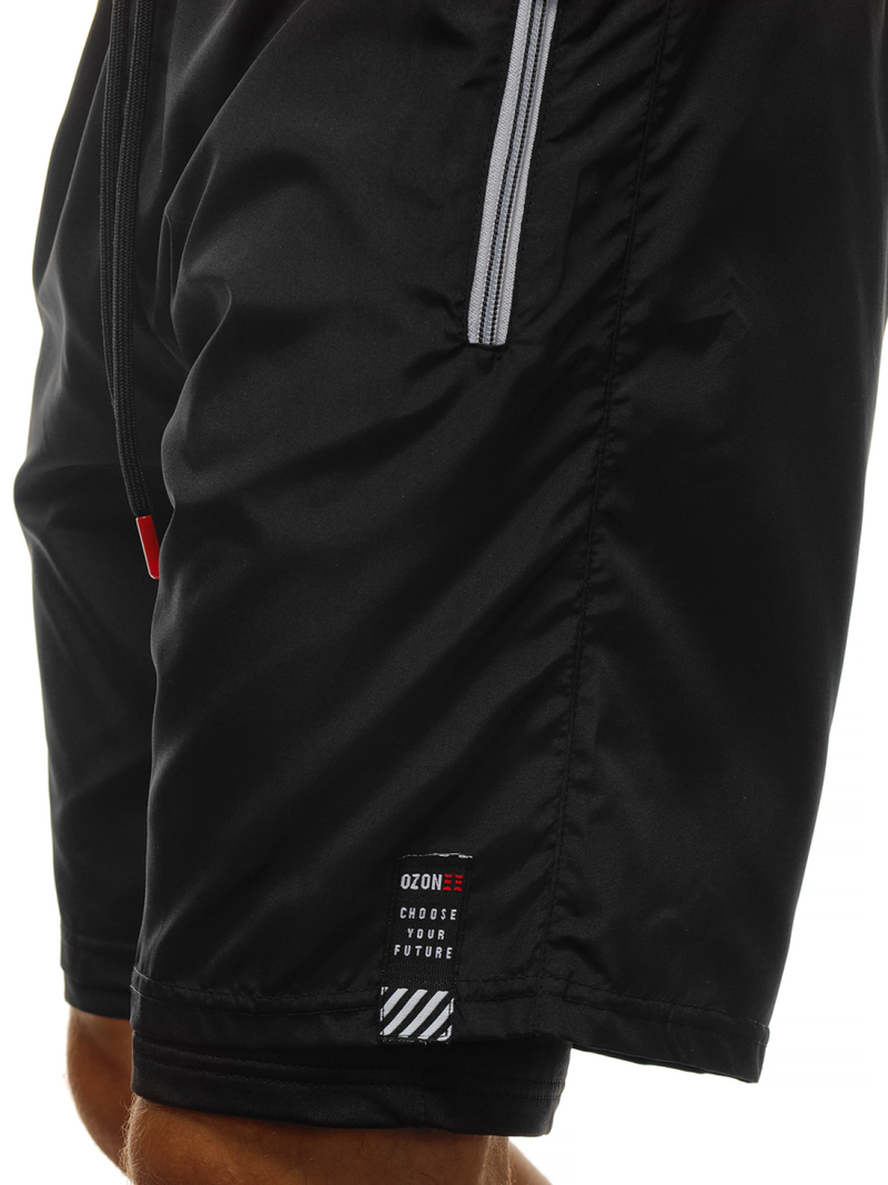 Muške sportske kratke hlače crne OZONEE O/11127