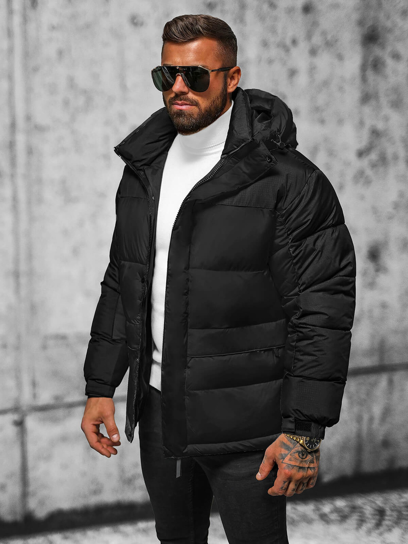 Muška jakna crna OZONEE JS/31M5008