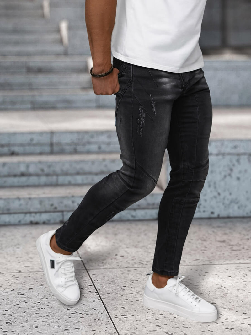 Muške Traperice Crne OZONEE NB/MP0025NZ