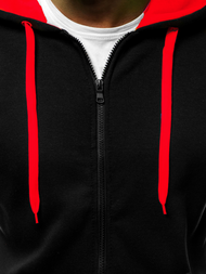 Muška dukserica crno-Crvena OZONEE JS/2013