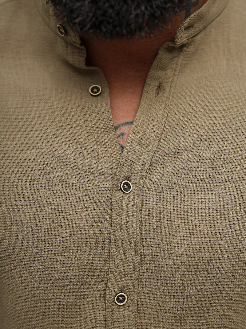 Muška Košulja Tamno-Bež OZONEE O/V112