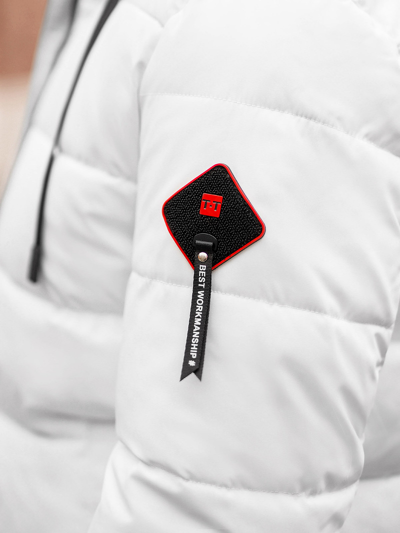 Muška parka jakna bijela OZONEE JS/31M5031/281Z