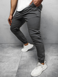 Muške chino hlače Tamnosive OZONEE DJ/5539