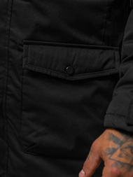 Muška parka jakna crna OZONEE JS/5M120/392