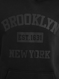 Muška dukserica s kapuljačom crna OZONEE JS/8B1969/3