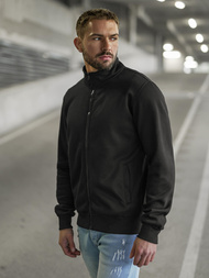 Muška dukserica s patentom crna OZONEE JS/2002Z