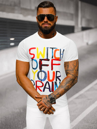 Muška majica bijela OZONEE O/T125/1Z