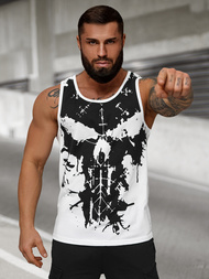 Muška majica bez rukava bijela OZONEE JS/8B1708/1Z