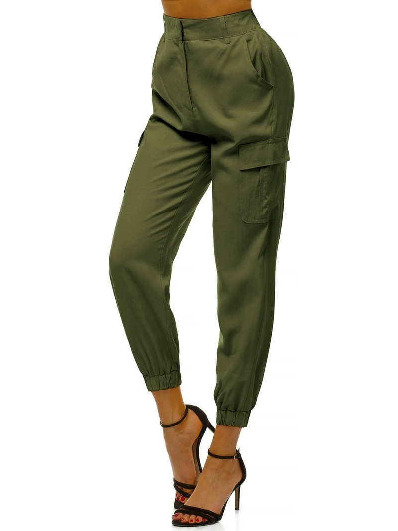 Ženske jogger hlače Kaki OZONEE O/HM005