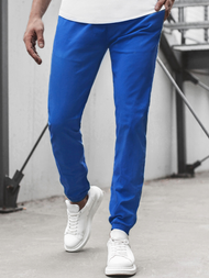 Muške chino jogger hlače Kobalt OZONEE JB/JP1145/6