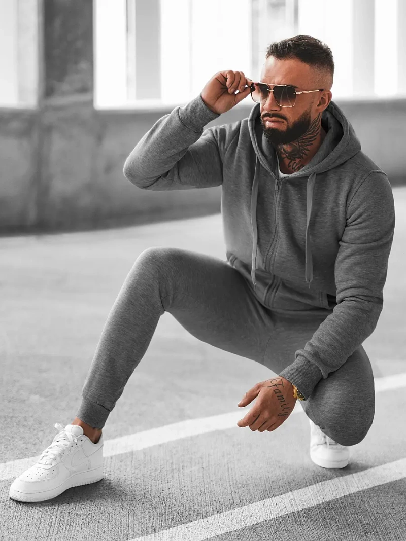 Muška trenirka grafitna OZONEE JS/68C10386/5Z