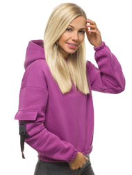 Ženska dukserica tamno ljubičasta OZONEE O/12104