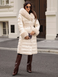 Ženski kaput bež OZONEE JS/5M3160/254/BZ