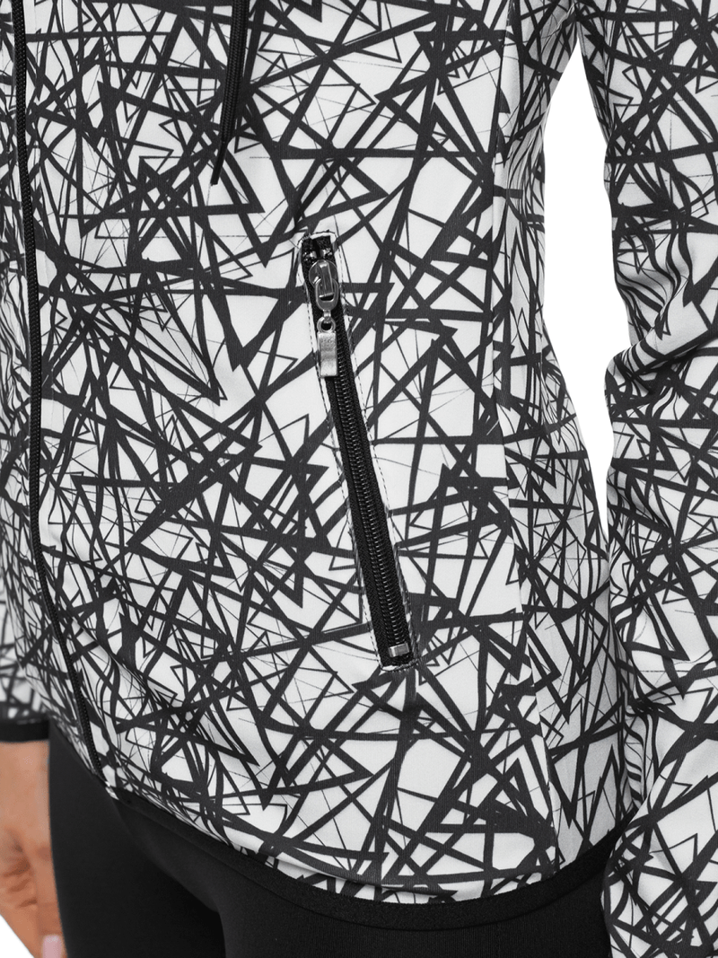 Dvodijelni set trenerke Crno-bijeli OZONEE O/MS013