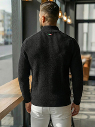 Muški Džemper Crni OZONEE NB/MM6020/4Z