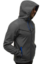 Muška softshell jakna grafitna OZONEE JS/KS2194