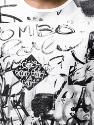 Muška majica Bijela OZONEE JS/KS1987