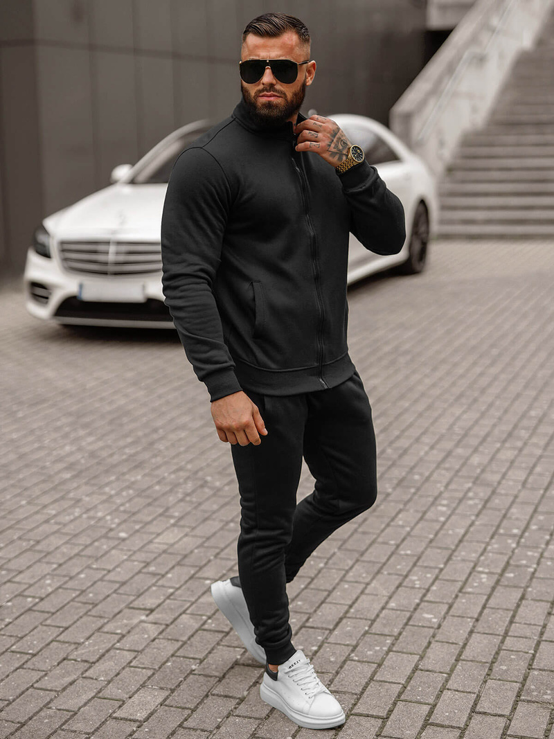 Muška trenirka crna OZONEE JS/68C10385/3Z