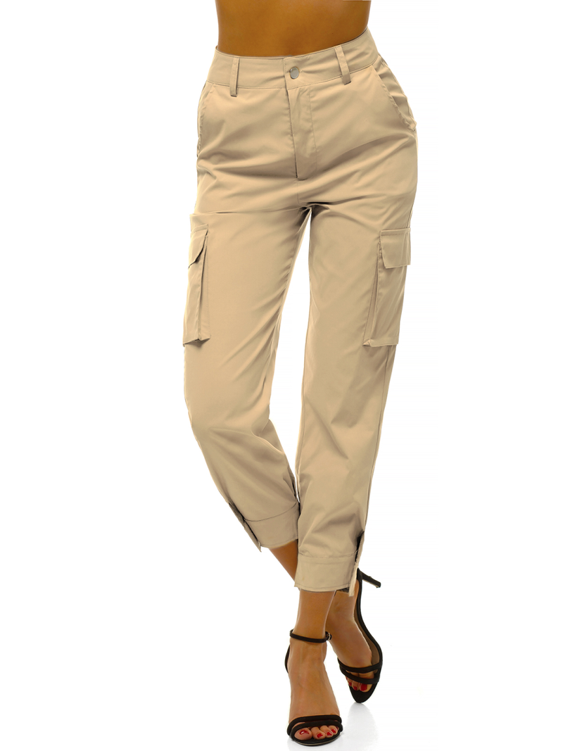 Ženske jogger hlače Bež OZONEE O/HM002