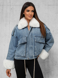 Ženska traper jakna plava OZONEE JS/11Z8219Z