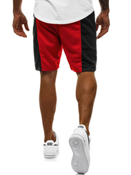 Muške sportske kratke hlače crveno-crne OZONEE JS/81016Z