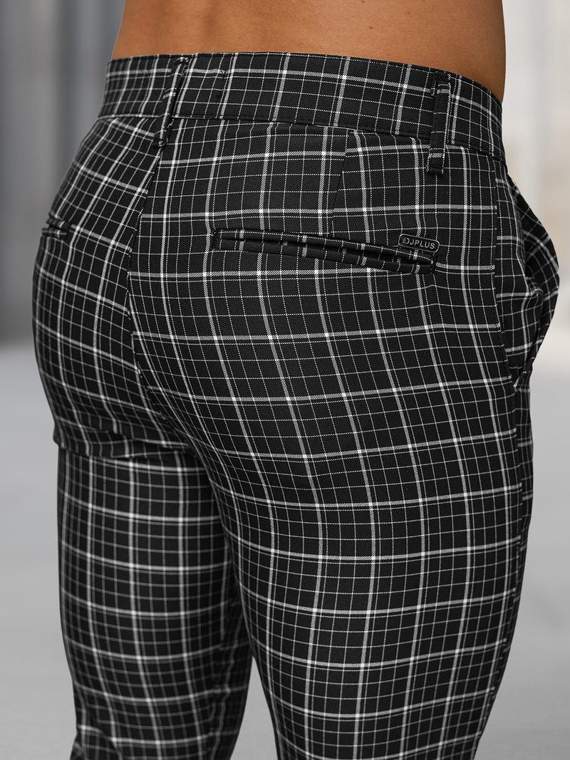 Muške chino hlače crne OZONEE DJ/5515Z